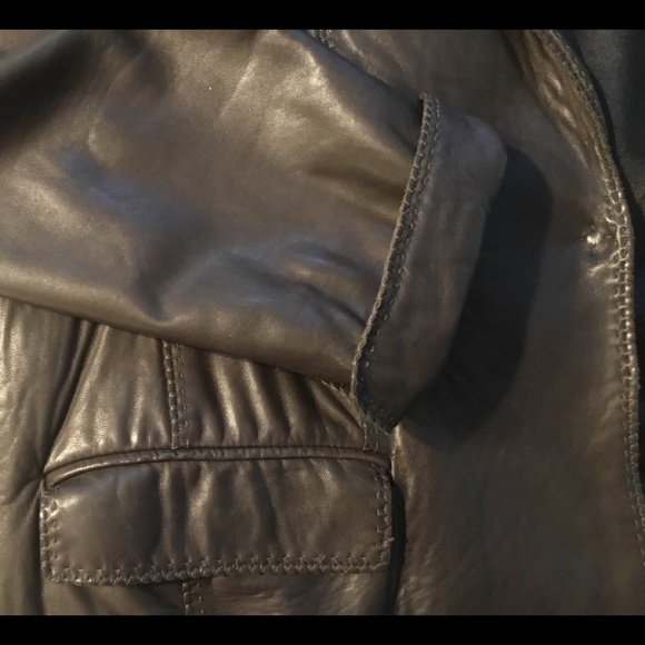 Brown Leather Jacket - Picture 3 of 5